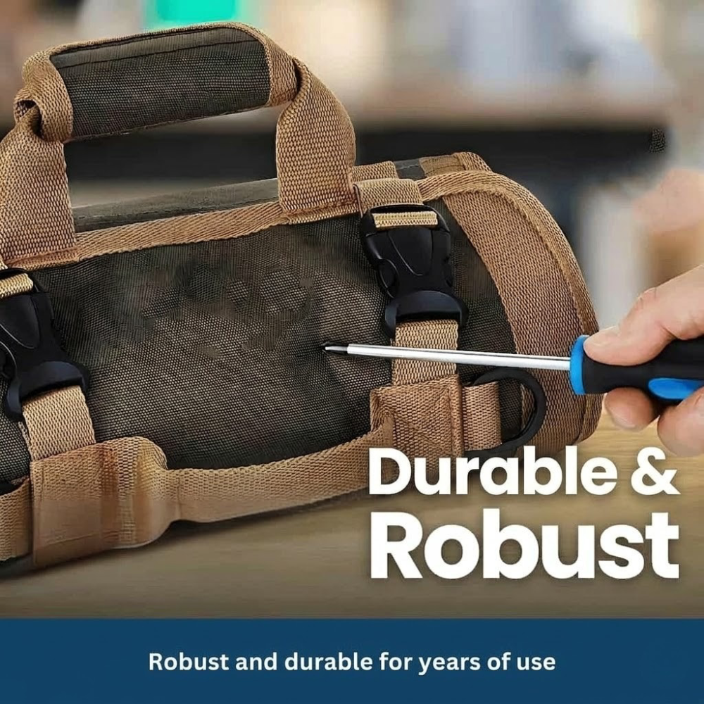 Durable Roll Up Tool Storage Bag 900D Oxford Canvas