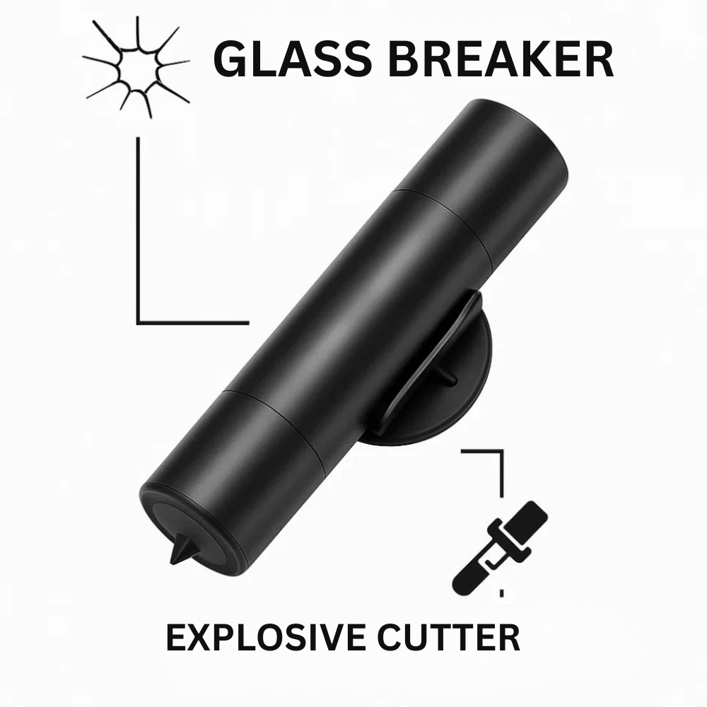 Emergency Escape Tool Glass Breaker and Safety Knife