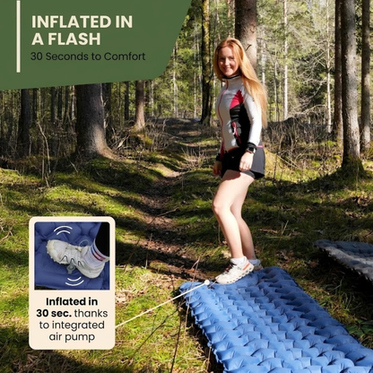 Lightweight Camping Sleep Mat with Built-In Pump