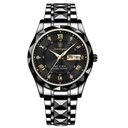 Premium Men's Water Resistant Watch with Glow Dial