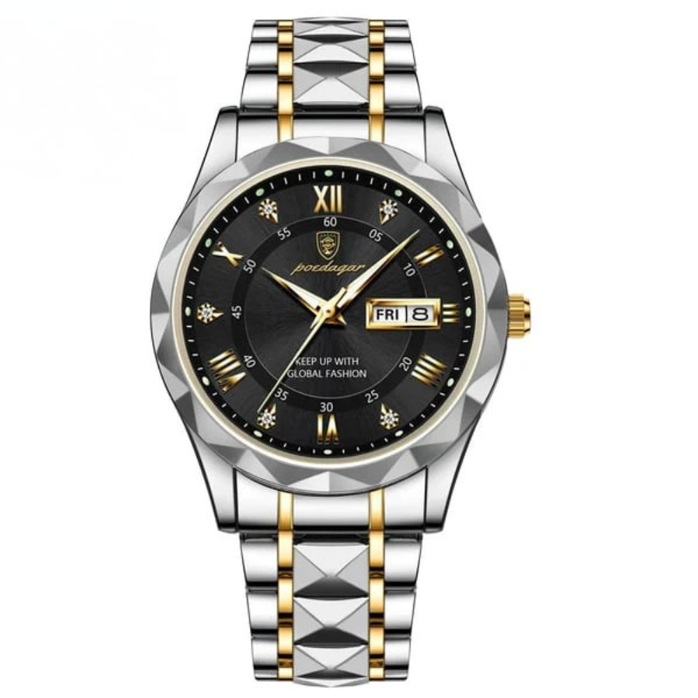 Premium Men's Water Resistant Watch with Glow Dial