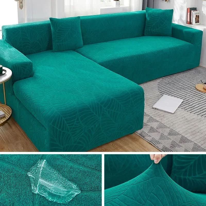 Stretch-Fit Sectional Couch Cover for L-Shape Furniture – Living Room Slipcover Protector for Daily Use