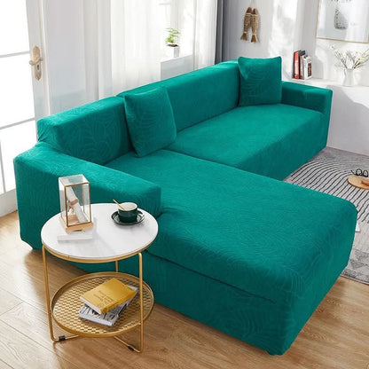 Stretch-Fit Sectional Couch Cover for L-Shape Furniture – Living Room Slipcover Protector for Daily Use