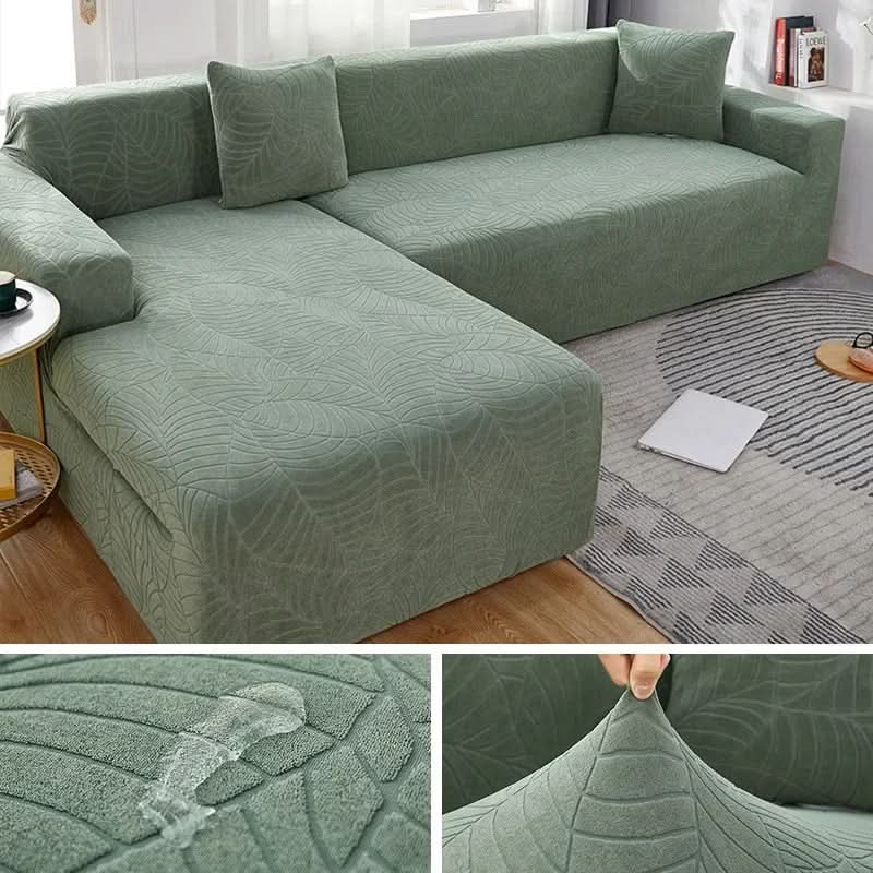 Stretch-Fit Sectional Couch Cover for L-Shape Furniture – Living Room Slipcover Protector for Daily Use