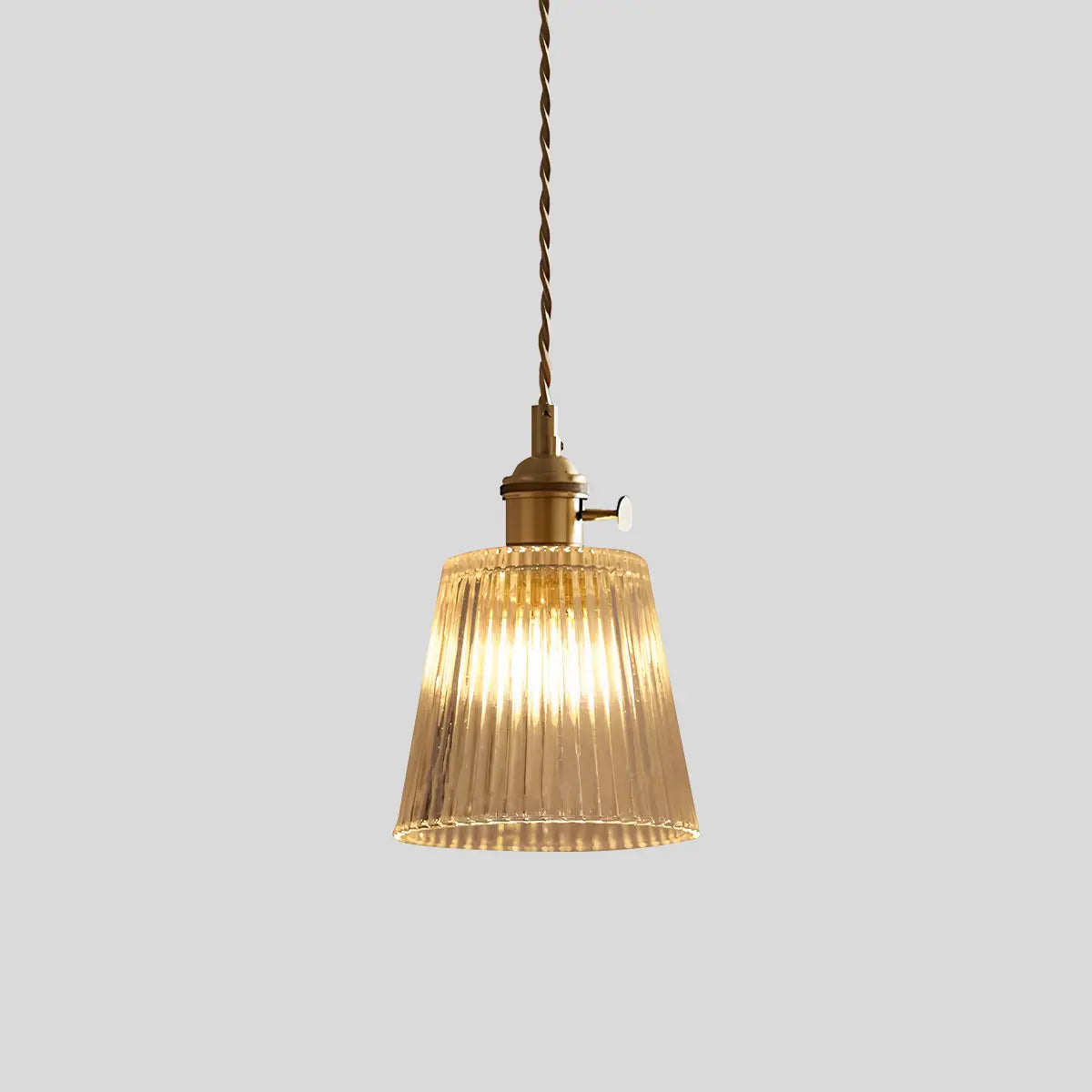 Adjustable Height Pendant Light with Clear Glass Shade Bronze Finish for Dining Table Kitchen Island Living Room Overhead Lighting