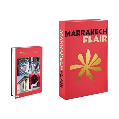 Fablea Decorative Book Set - Travel Series, Stylish Accent with Hidden Storage