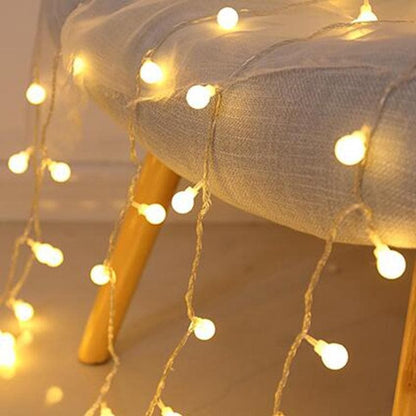 Fairy Lights for Bedroom, Outdoor String Lights with Decorative Ball and Star Bulbs, LED Twinkle Lights for Indoor Decor