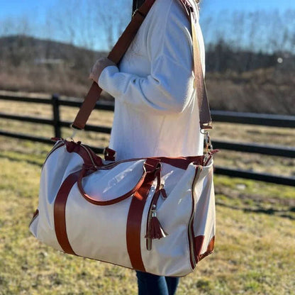 TRAVELHIDE – Foldable PU Leather Garment Bag for Stylish Travel