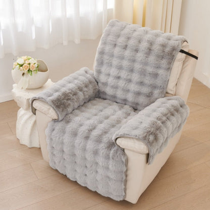 Faux Elegance Recliner Cover - Plush Microfiber, Pet-Friendly