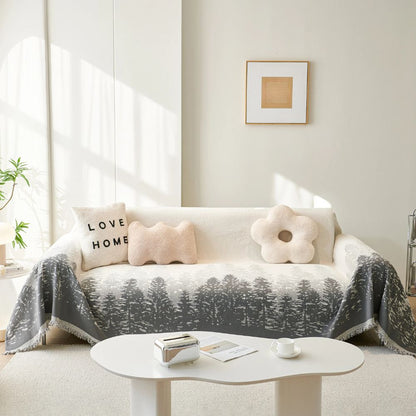 Feleicity Sofa Cover - Forrest tree design, Versatile Couch Protection