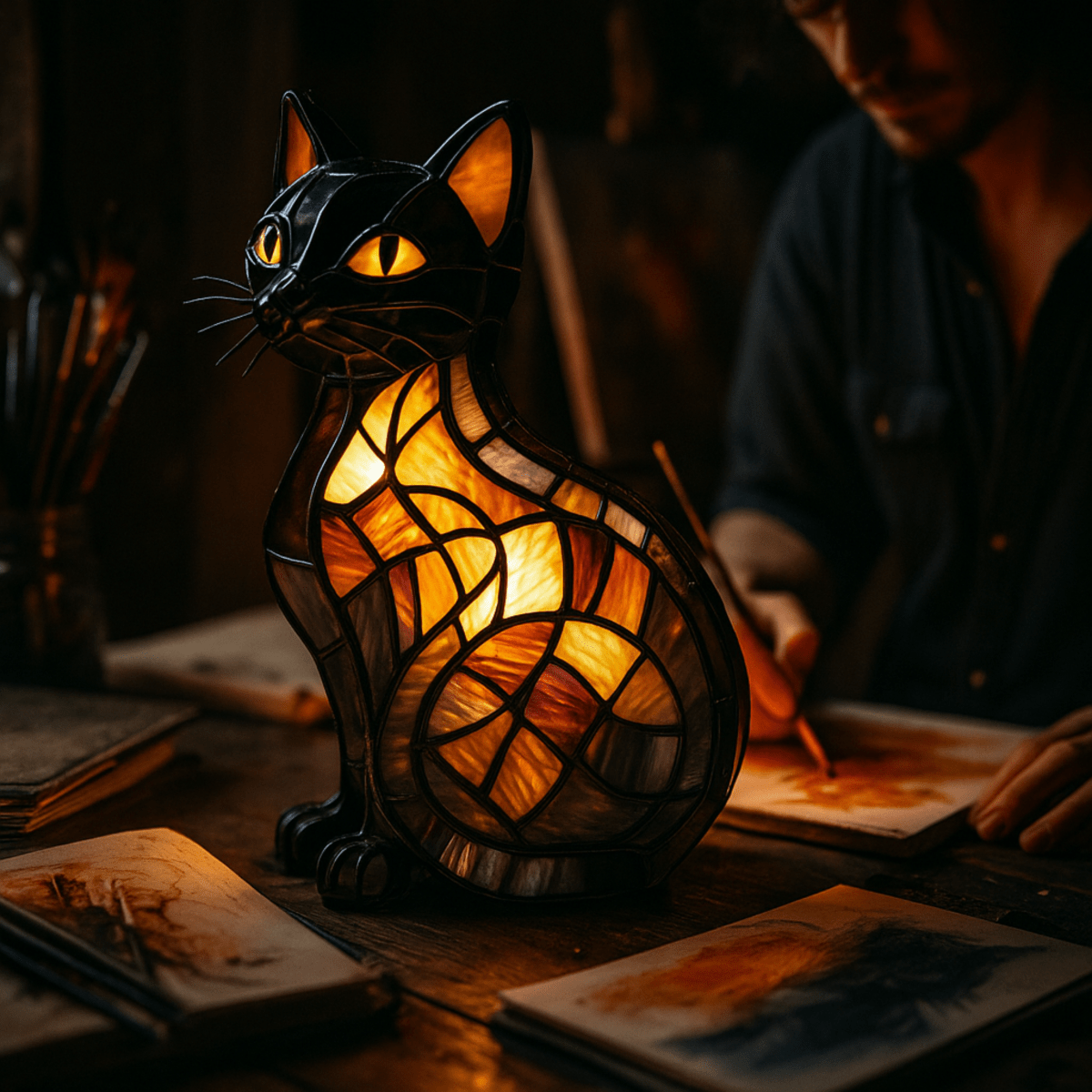 GLOWTAIL – Cat Night Lamp LED Touch Control Portable Ambient Light