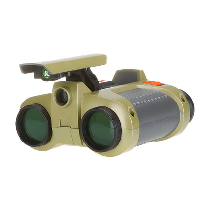 Kids Night Vision Binoculars 4x30 Magnification Waterproof Outdoor Explorer Telescope for Camping Hiking Wildlife Watching Adventure Gear