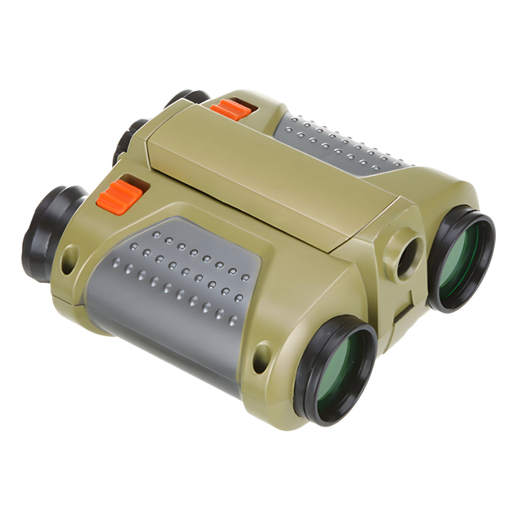 Kids Night Vision Binoculars 4x30 Magnification Waterproof Outdoor Explorer Telescope for Camping Hiking Wildlife Watching Adventure Gear
