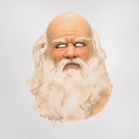 Festive Santa Mask | Realistic Beard Design for Holiday Cheer