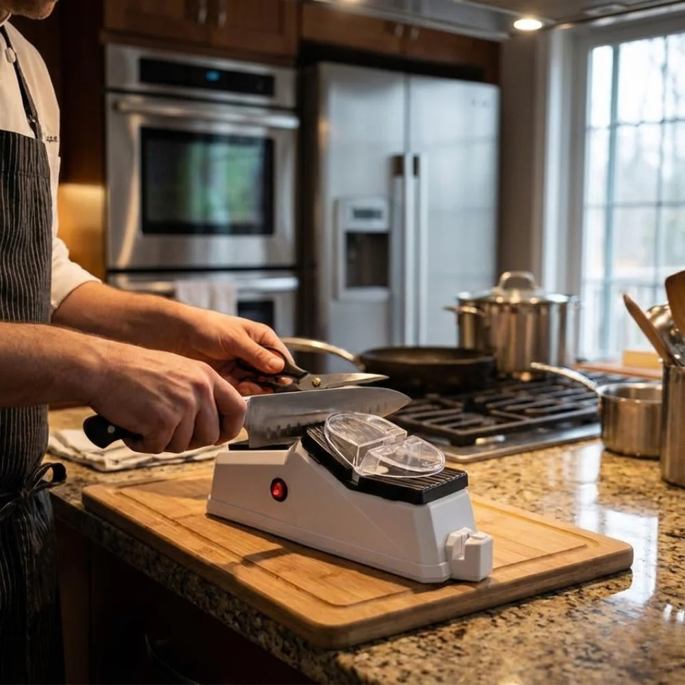 Easy Electric Knife Sharpener Quick One Touch