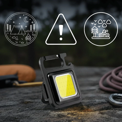 Compact LED Pocket Keychain Flashlight