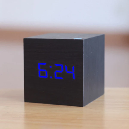 Compact Digital Square LED Clock Radio