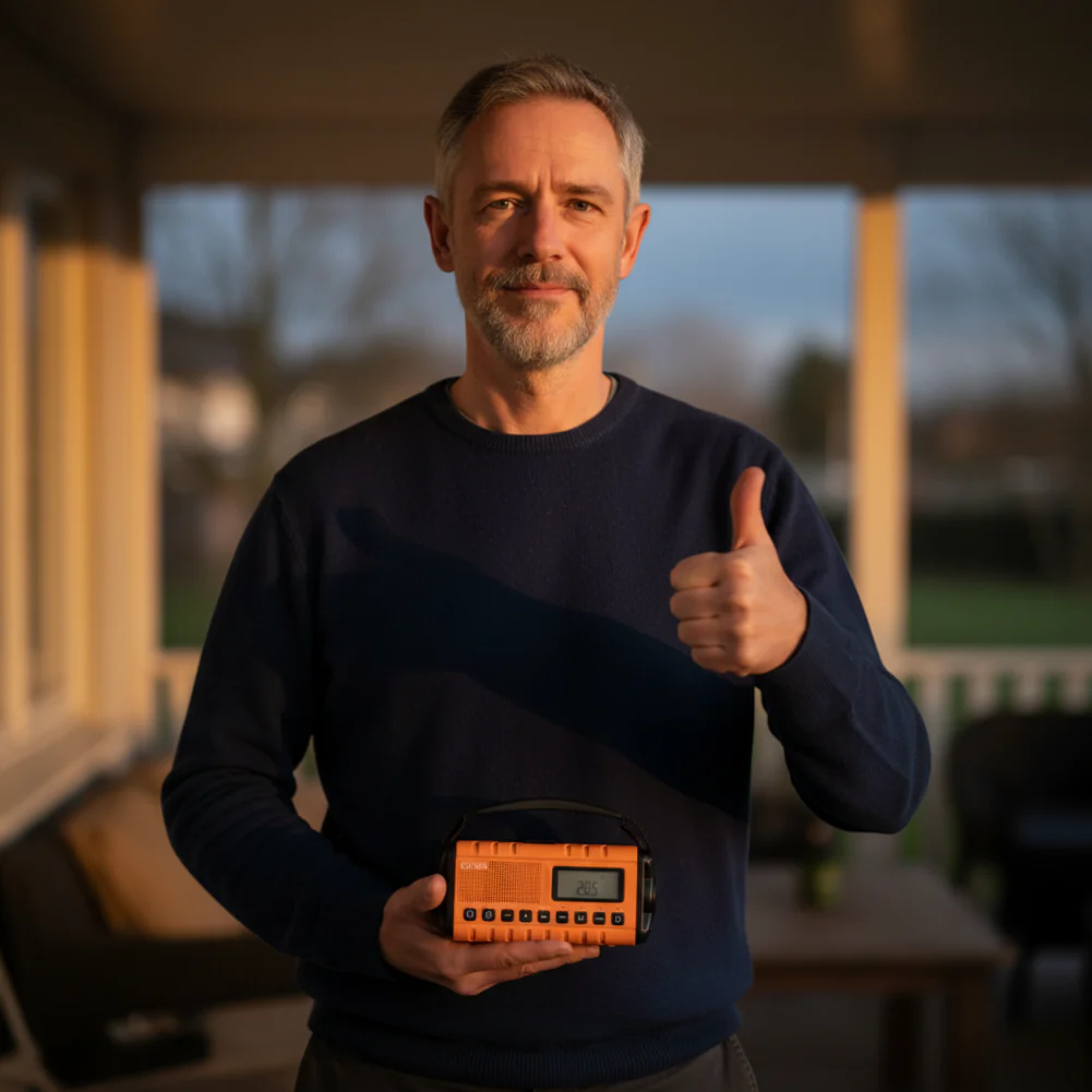 Portable Solar Powered Emergency Radio