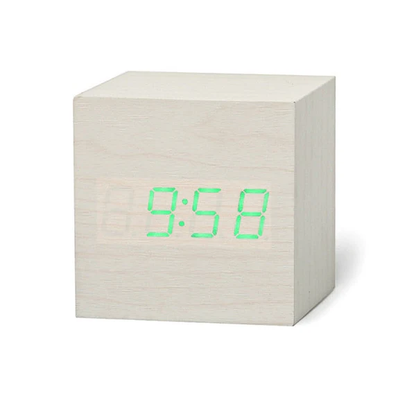 Compact Digital Square LED Clock Radio