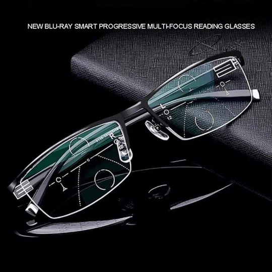 Smart Adaptive Reading Glasses, UV Protection & Blue Blocker