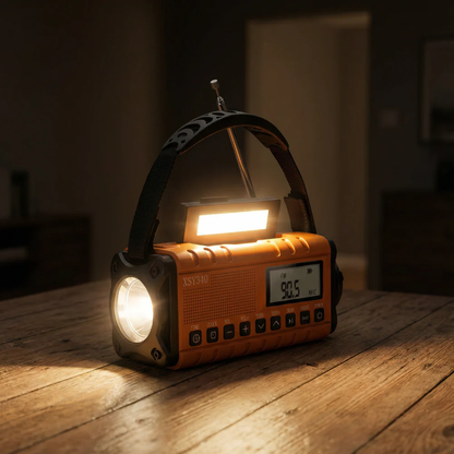 Portable Solar Powered Emergency Radio