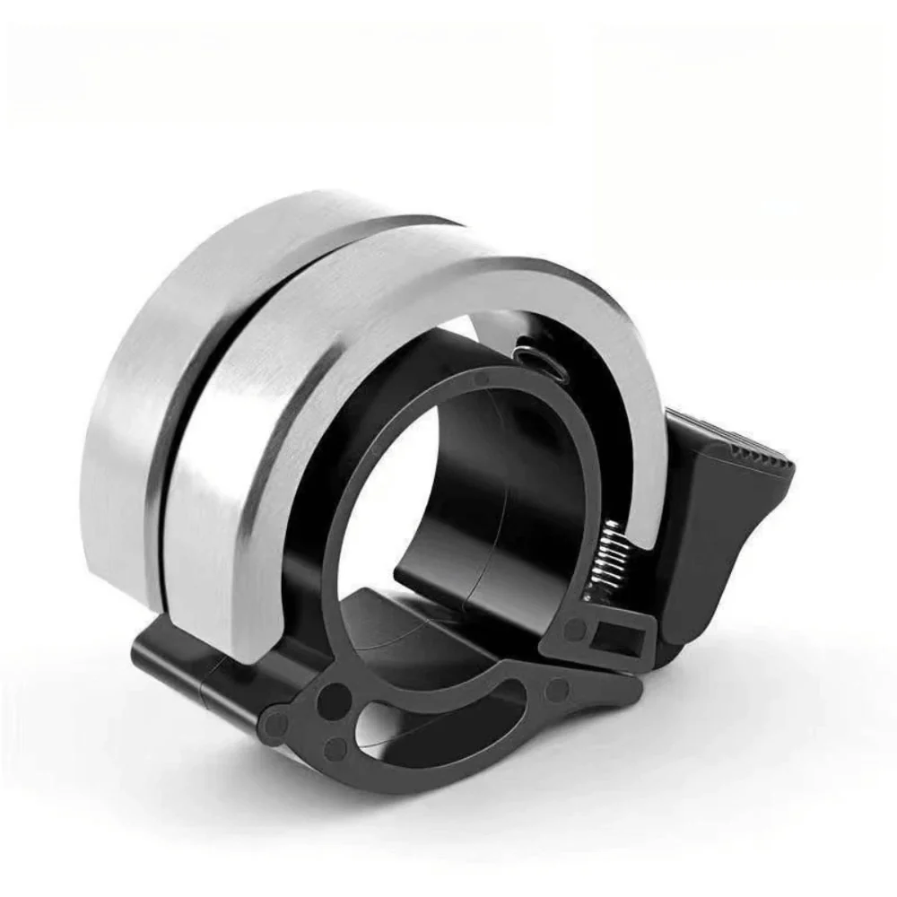 Small Slim Cycling Bell, Sleek Aluminum Finish