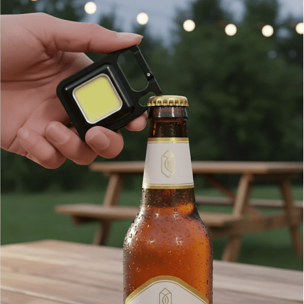 Compact LED Pocket Keychain Flashlight