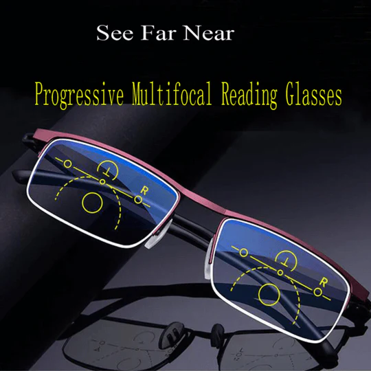 Smart Adaptive Reading Glasses, UV Protection & Blue Blocker
