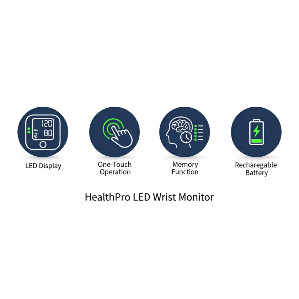 Accurate Digital Wrist Blood Pressure Tracker