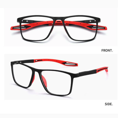Slim Men's Blue Blocker Reading Glasses