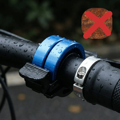 Small Slim Cycling Bell, Sleek Aluminum Finish