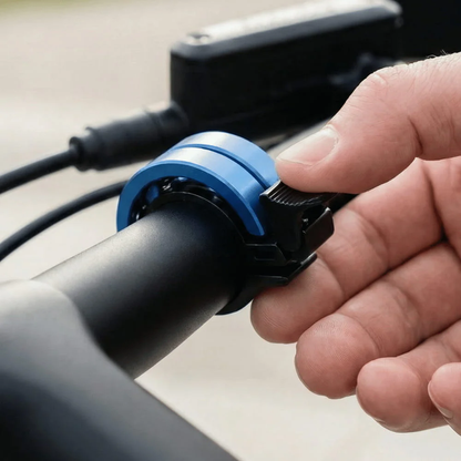 Small Slim Cycling Bell, Sleek Aluminum Finish