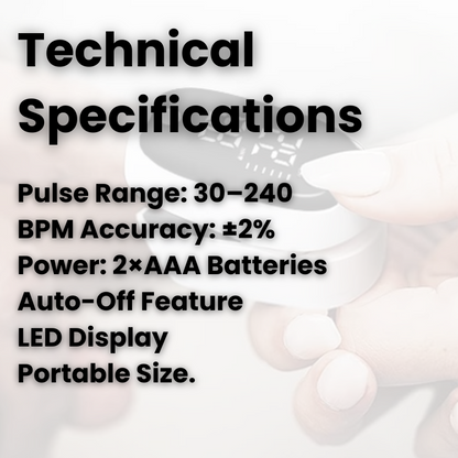 Fingertip Pulse Oximeter | Accurate Blood Oxygen Monitor with LED Display for Instant Health Insights