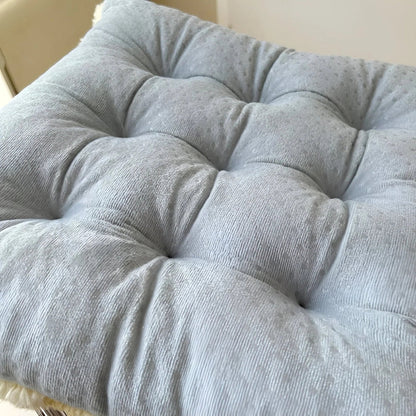 Fiora Cushion - Plush Fur, Checkered Design
