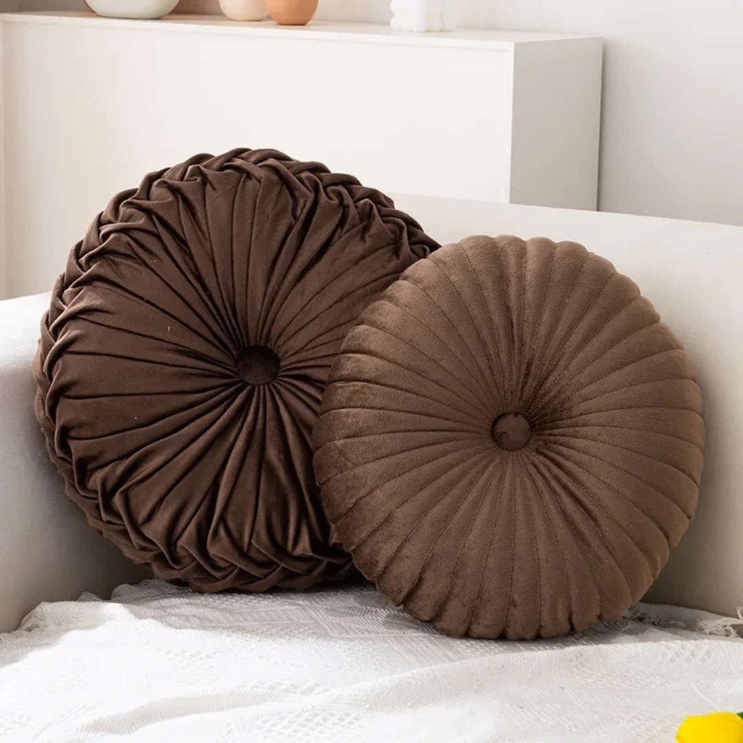 Fiora Decorative Cushion - Plush Polyester, Stylish Throw Pillow for Couch
