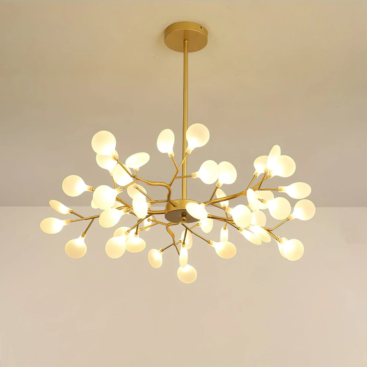Branch Pendant Light Black Modern Chandelier LED 70 inches Metal Acrylic Warm White 3000K for Dining Room High Ceiling Open Plan