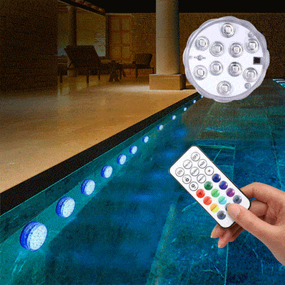 RGB LED Pool Lights | Submersible Floating Lights with Remote Control | Waterproof Design for Vibrant Ambiance