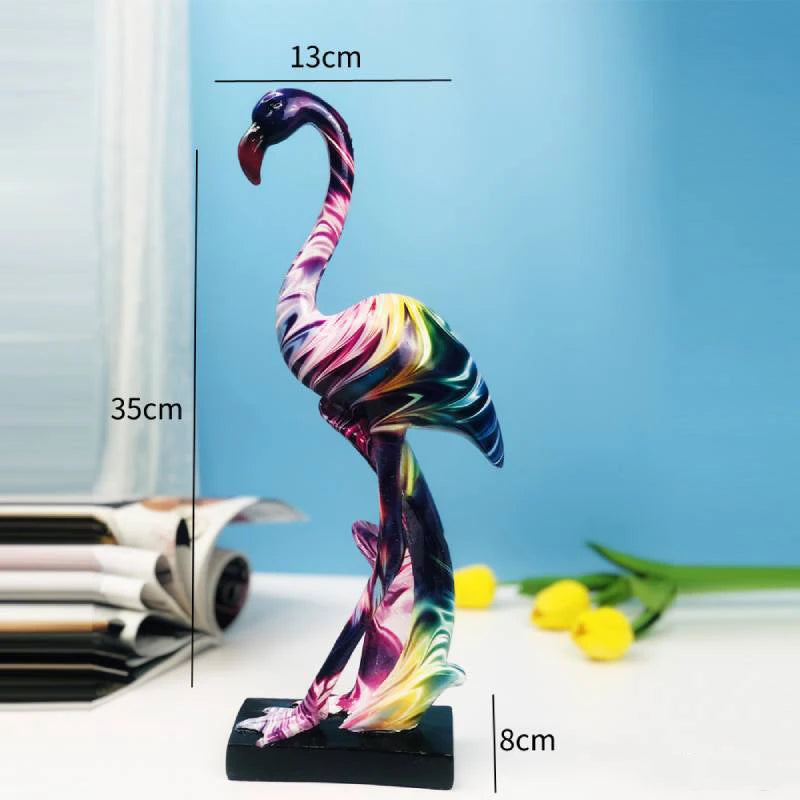 Flamenco Sculpture – Elegant Resin Art for Home Décor and Room Decor, Perfect for Living Room