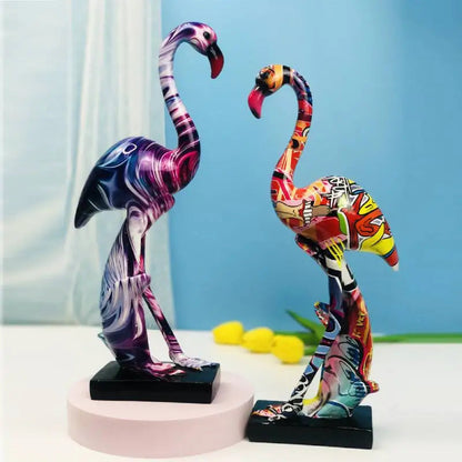Flamenco Sculpture – Elegant Resin Art for Home Décor and Room Decor, Perfect for Living Room