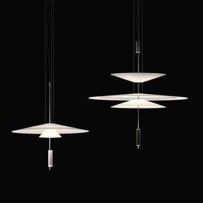 Modern LED Ceiling Fixture 26 Inch White Acrylic Adjustable Height for Kitchen Dining Bedroom Entryway Overhead Lighting Fixture
