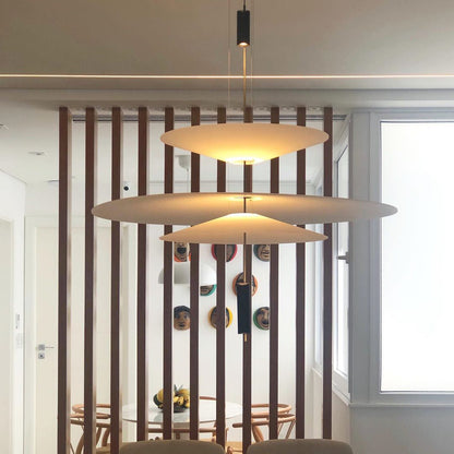 Modern LED Ceiling Fixture 26 Inch White Acrylic Adjustable Height for Kitchen Dining Bedroom Entryway Overhead Lighting Fixture