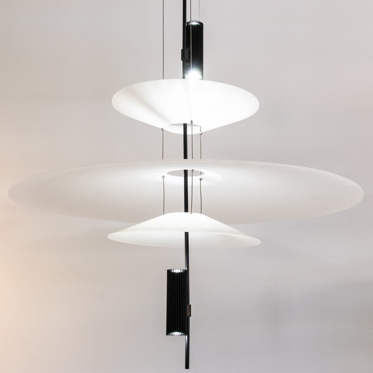 Modern LED Ceiling Fixture 26 Inch White Acrylic Adjustable Height for Kitchen Dining Bedroom Entryway Overhead Lighting Fixture