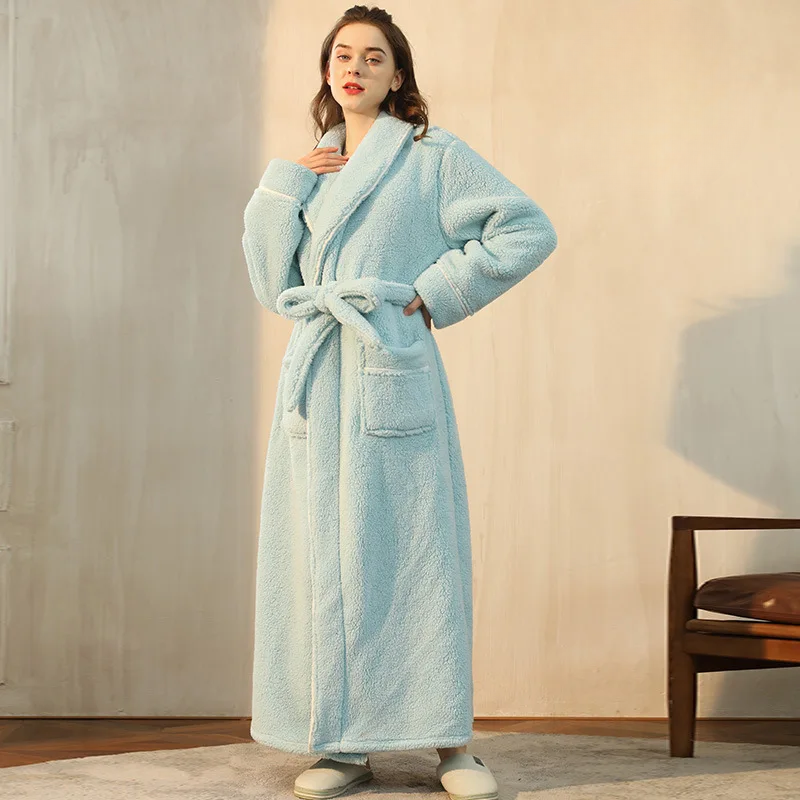 Ortekor Flannel Winter Bathrobe | Men's Robe with Adjustable Sash | Cozy Comfort for Cold Days