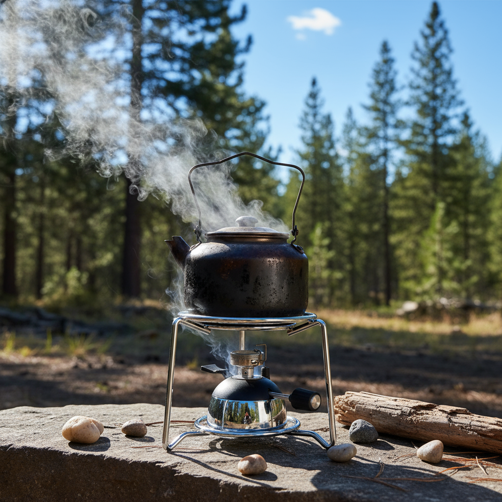 Flarevo | Portable Stainless Steel Burner Stove with Efficient Gas Consumption | Compact Design for Outdoor Cooking