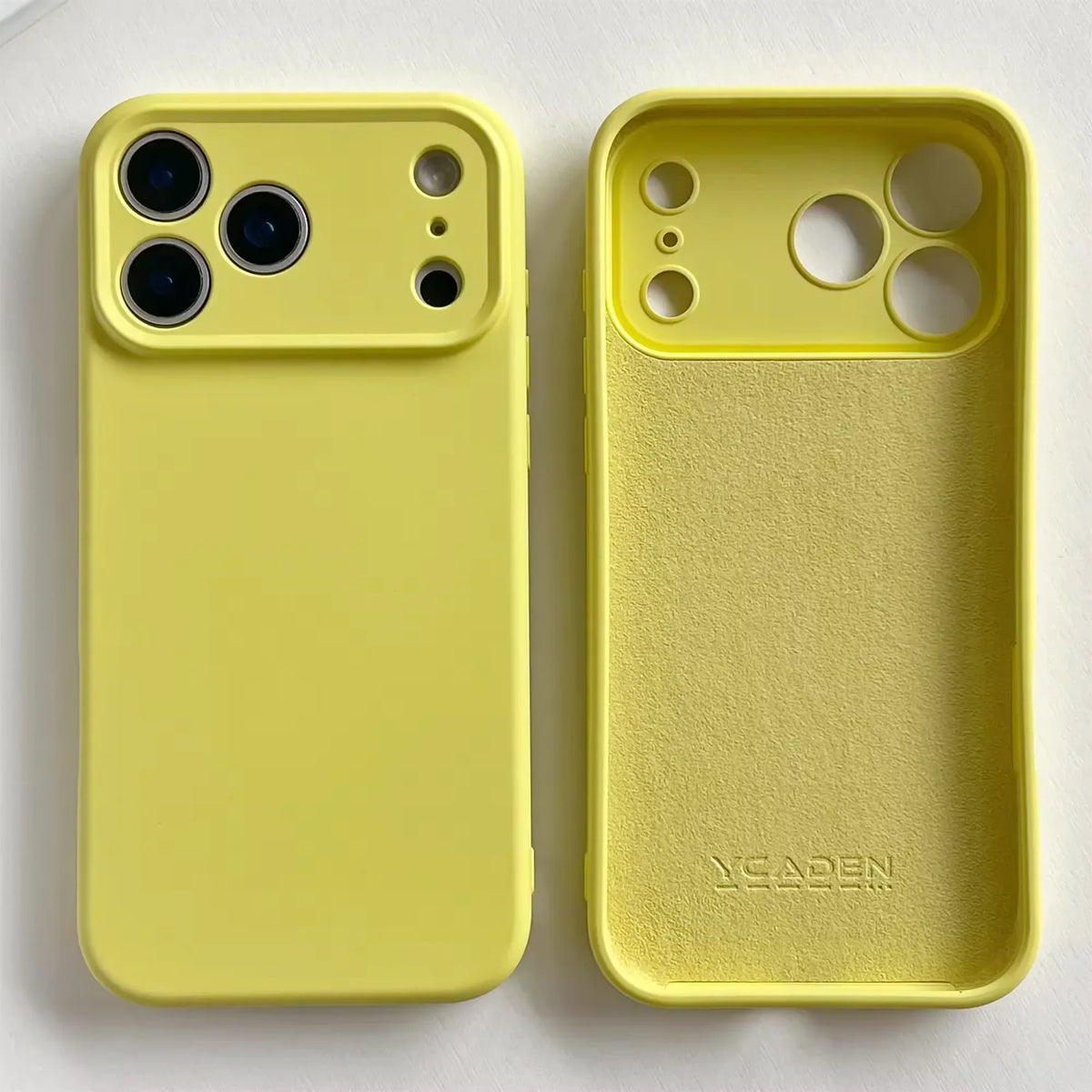 Silicone iPhone Case with Camera & Screen Protection for 14-17, Air, Pro, Max