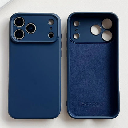 Silicone iPhone Case with Camera & Screen Protection for 14-17, Air, Pro, Max