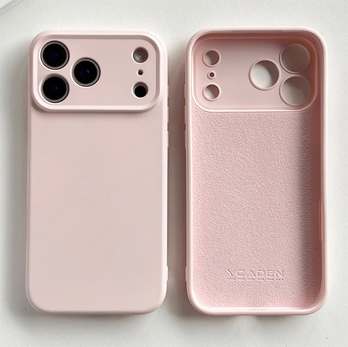 Silicone iPhone Case with Camera & Screen Protection for 14-17, Air, Pro, Max