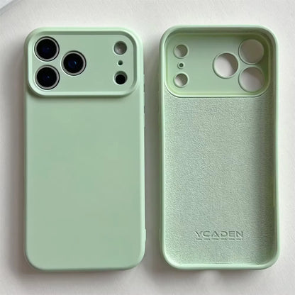 Silicone iPhone Case with Camera & Screen Protection for 14-17, Air, Pro, Max