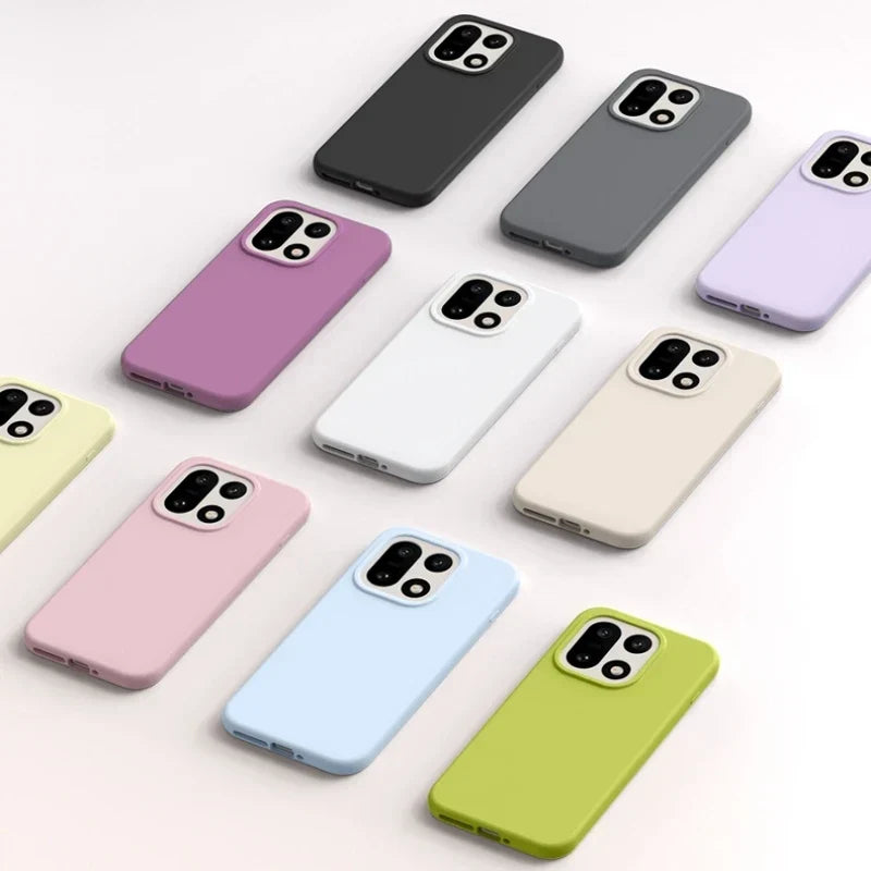 Soft-Touch Silicone Phone Case with Camera Protection for Android Models – Shock-Absorbing Cover with Raised Edges & Fingerprint-Resistant