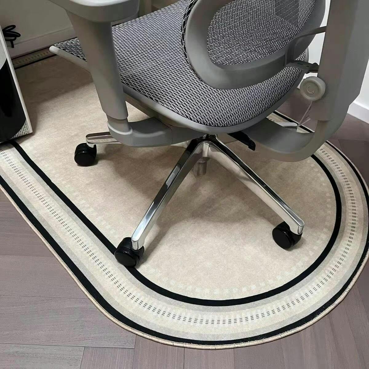 Office Chair Mat with Velvet Surface, Desk Chair Mat with Anti Slip Backing, Rolling Chair Mat Floor Protector